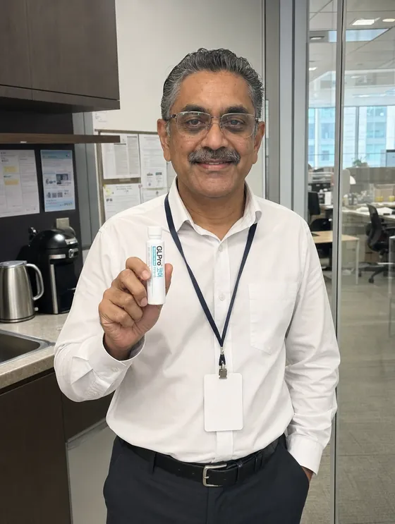 A GLPro&trade; Core customer in Singapore with their bottle