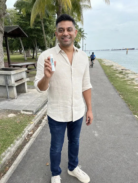 A GLPro&trade; Core customer in Singapore with their bottle