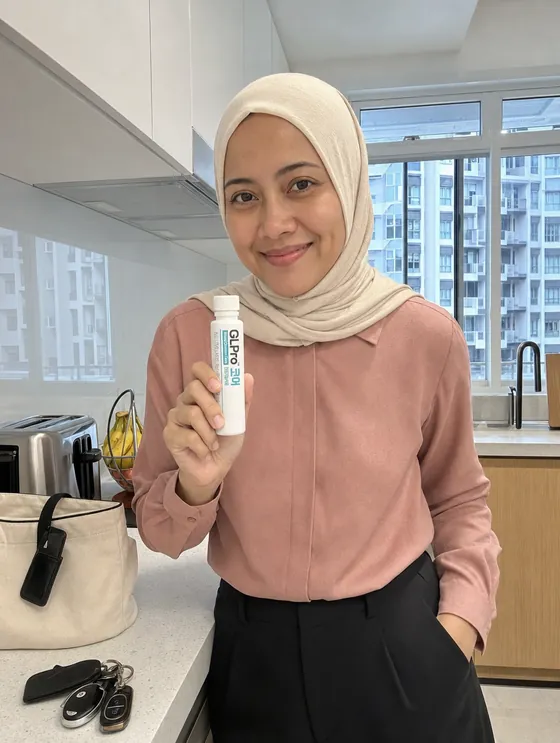 A GLPro&trade; Core customer in Singapore with their bottle